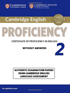 CAMBRIDGE ENGLISH PROFICIENCY 2 STUDENT'S BOOK WITHOUT ANSWERS