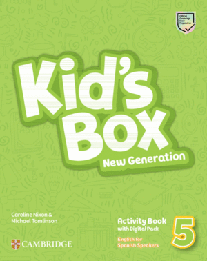KID'S BOX NEW GENERATION ENGLISH FOR SPANISH SPEAKERS LEVEL 5 ACTIVITY BOOK WITH HOME BOOKLET AND DIGITAL PACK