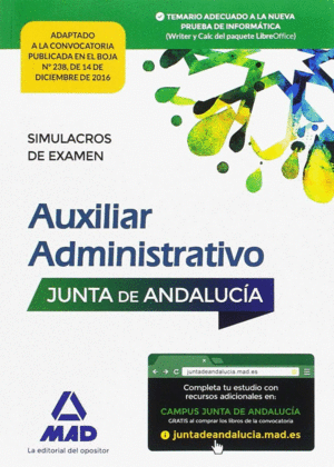 PAQUETE AHORRO AUXILIAR ADMINISTRATIVO JUNTA DE ANDALUCÍA. AHORRA 85 ? (INCLUYE