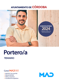 PORTERO;A AYUNTAMIENTO DE CORDOBA TEMARIO (2024)