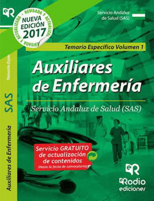 AUXILIARES DE ENFERMERÍ­A DEL SAS. TEMARIO ESPECÍ­FICO. VOLUMEN 1.