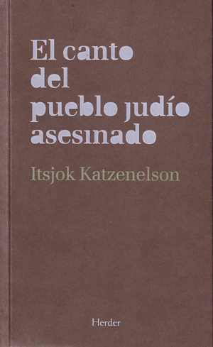EN CANTO DEL PUEBLIO JUDIO ASESINADO