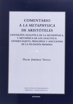 COMENTARIO A LA METAPHYSICA DE ARISTOTELES