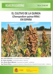 EL CULTIVO DE LA QUINOA (CHENOPODIUM QUINOA WILLD.) EN ESPAÑA