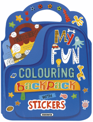 MY FUN COLOURING BACKPACK WITH STICKERS