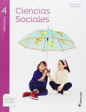 CIENCIAS SOCIALES MADRID + ATLAS 4 PRIMARIA
