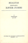 REALITAS. SEMINARIO XAVIER ZUBIRI. TRABAJOS 1972-73