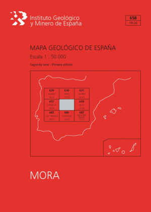 MAPA GEOLÓGICO DE ESPAÑA ESCALA 1:50.000. HOJA 658, MORA
