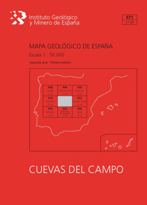 MAPA GEOLÓGICO DE ESPAÑA ESCALA 1:50.000. HOJA 971, CUEVAS DEL CAMPO