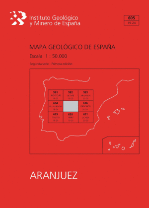MAPA GEOLÓGICO DE ESPAÑA ESCALA 1:50.000. HOJA 605, ARANJUEZ