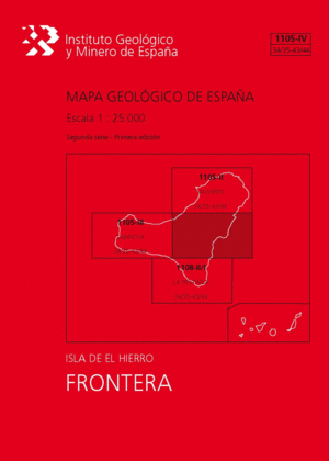 MAPA GEOLÓGICO DE ESPAÑA ESCALA 1:25.000. FRONTERA, 1105-IV