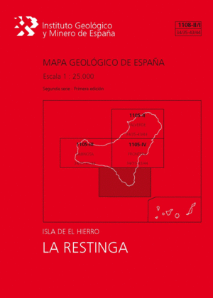 MAPA GEOLÓGICO DE ESPAÑA ESCALA 1:25.000. LA RESTRINGA, 1108-II-I