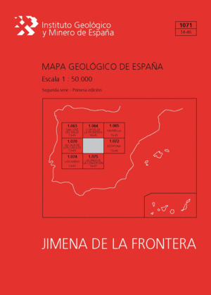 MAPA GEOLÓGICO DE ESPAÑA ESCALA 1:50.000. HOJA 1071, JIMENA DE LA FRONTERA