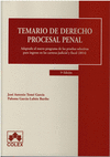 TEMARIO DE DERECHO PROCESAL PENAL
