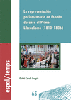 LA REPRESENTACIÓN PARLAMENTARIA EN ESPAÑA DURANTE EL PRIMER LIBERALISMO (1810-18