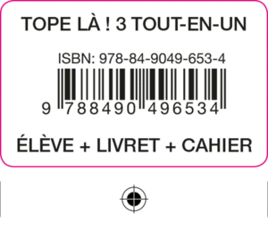 TOPE LA! 3 TOUT EN UN ELEVE+CAH+LIV+COD