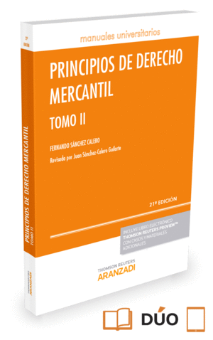 PRINCIPIOS DE DERECHO MERCANTIL - TOMO II (PAPEL + E-BOOK)