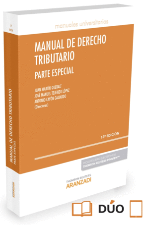 MANUAL DE DERECHO TRIBUTARIO. PARTE ESPECIAL (PAPEL + E-BOOK)