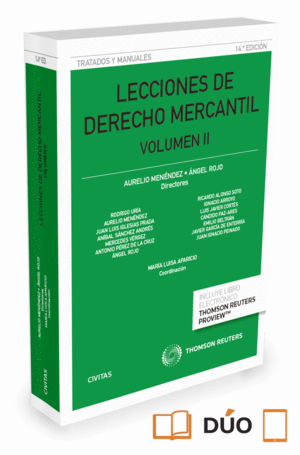 LECCIONES DE DERECHO MERCANTIL VOLUMEN II (PAPEL + E-BOOK)