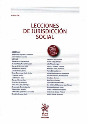 LECCIONES DE JURISDICCIÓN SOCIAL 2ª EDICIÓN 2016