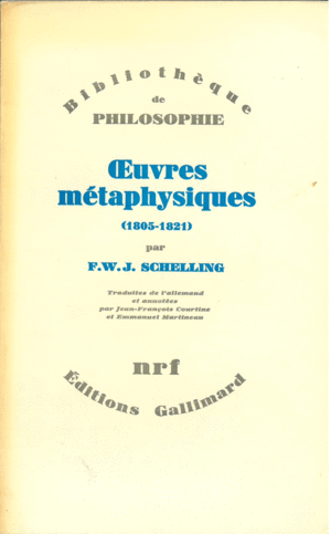 OEUVRES MÉTAPHYSIQUES (1805-1821)